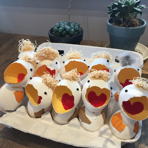 卵の殻でニワトリを作ろう