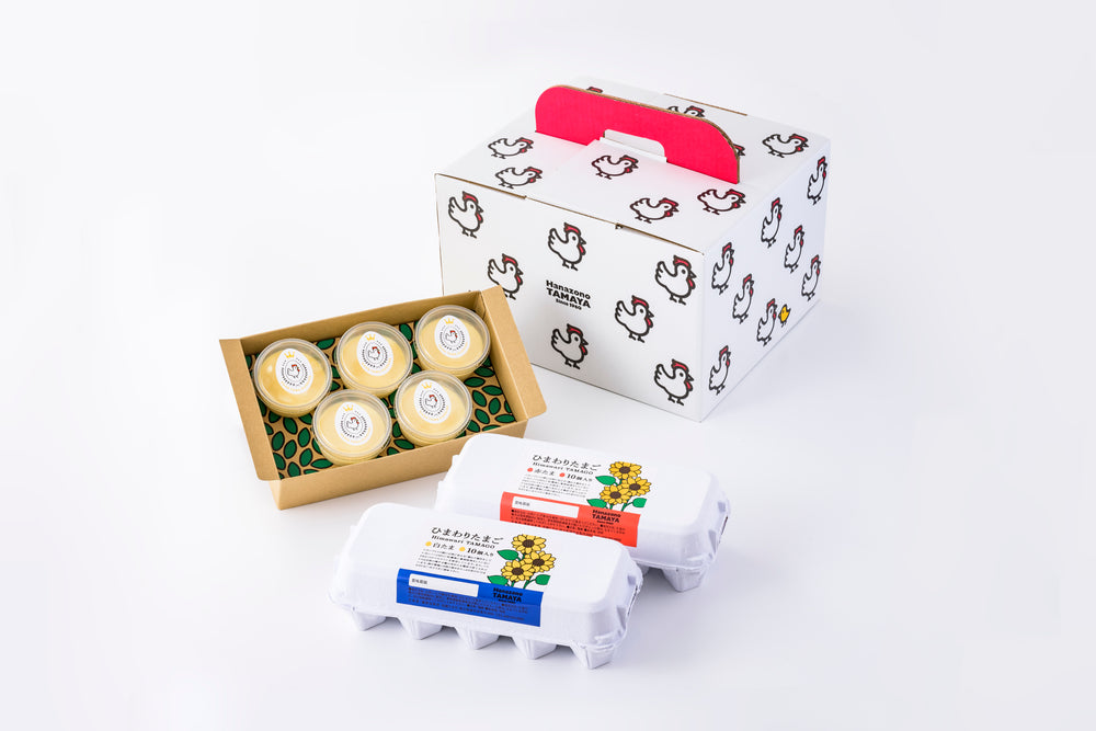 【のりたまさま】ご購入品◆leo ひまわりたまごと花たまプリン SET | 花園たまや